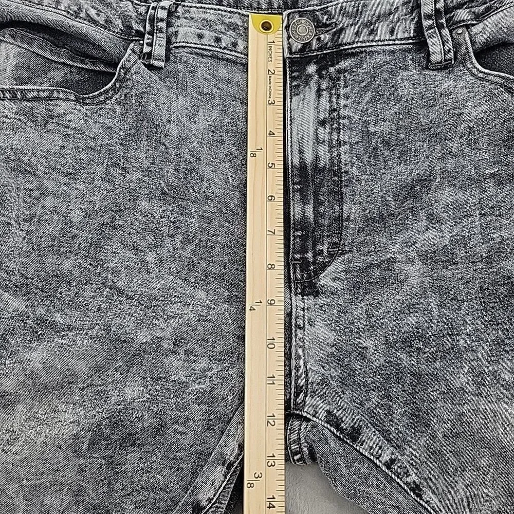Smoke & Ash Mens Moto Jeans Measures Size 42x28 Gray Reinforced Straight Stretch